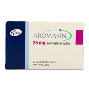 AROMASIN 25 MG ( EXEMESTANE ) 30 SUGER COATED TABLETS